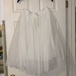 NEW Eloise Ivory Tulle Midi Skirt